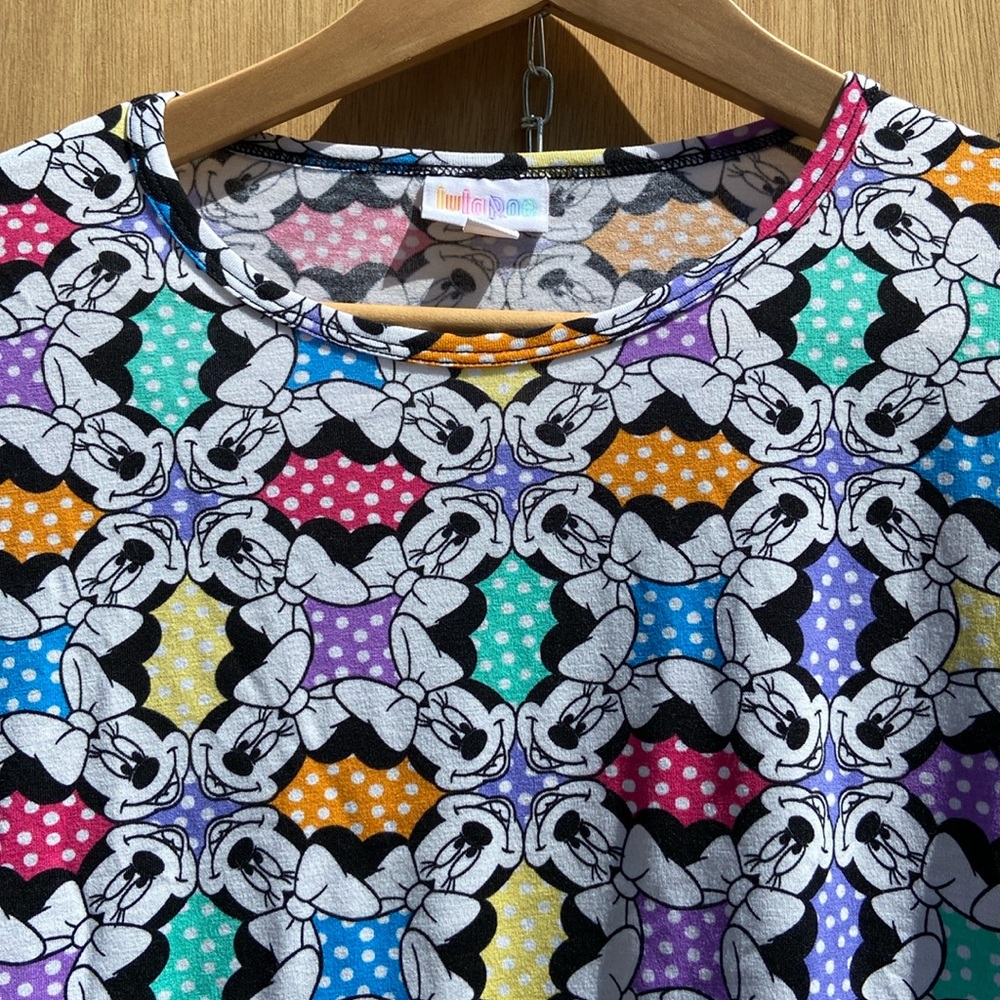 Lularoe Disney Minnie Mouse tunic top, women’s xxs (runs large)